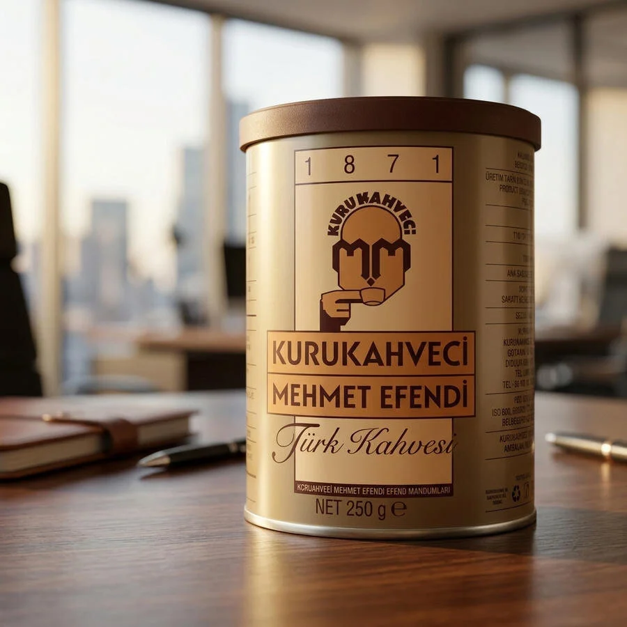 Kurukahveci Mehmet Efendi Türk Kahvesi Teneke Kutu 250 gr - Görsel 2