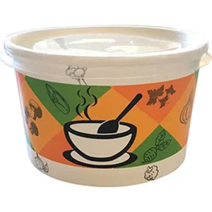 Kapaklı Karton Çorba Kasesi 16 oz