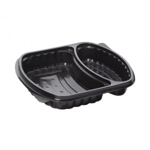 2 Gözlü Yemek-Paket Servis Kabı 50 Adet
