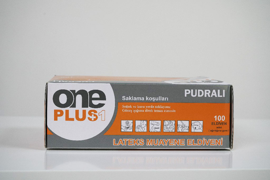 Lateks Muayene Eldiveni Pudralı S Beden - Görsel 5
