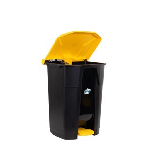 Pedalli Çöp Kovasi 50 Lt Sarı