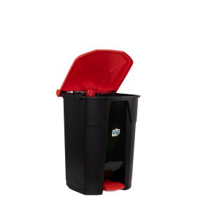 Pedalli Çöp Kovasi 50 Lt Kırmızı