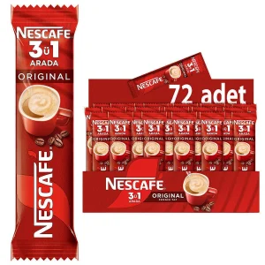 Nescafe 3’ü 1 Arada Kahve 17,5 gr 72’li Paket