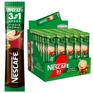 Nescafe 3'ü 1 Arada Fındık Aromalı 17,5 g x 48 adet